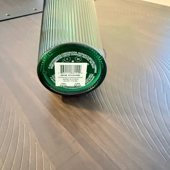 NWT - Starbucks Wicked Elphaba Tumbler w/Broom Topper - Glow in the Dark - Picture 4 of 5